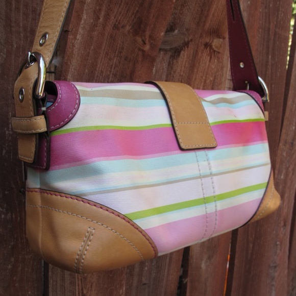 Coach multicolored shoulder bag - Picture 5 of 7
